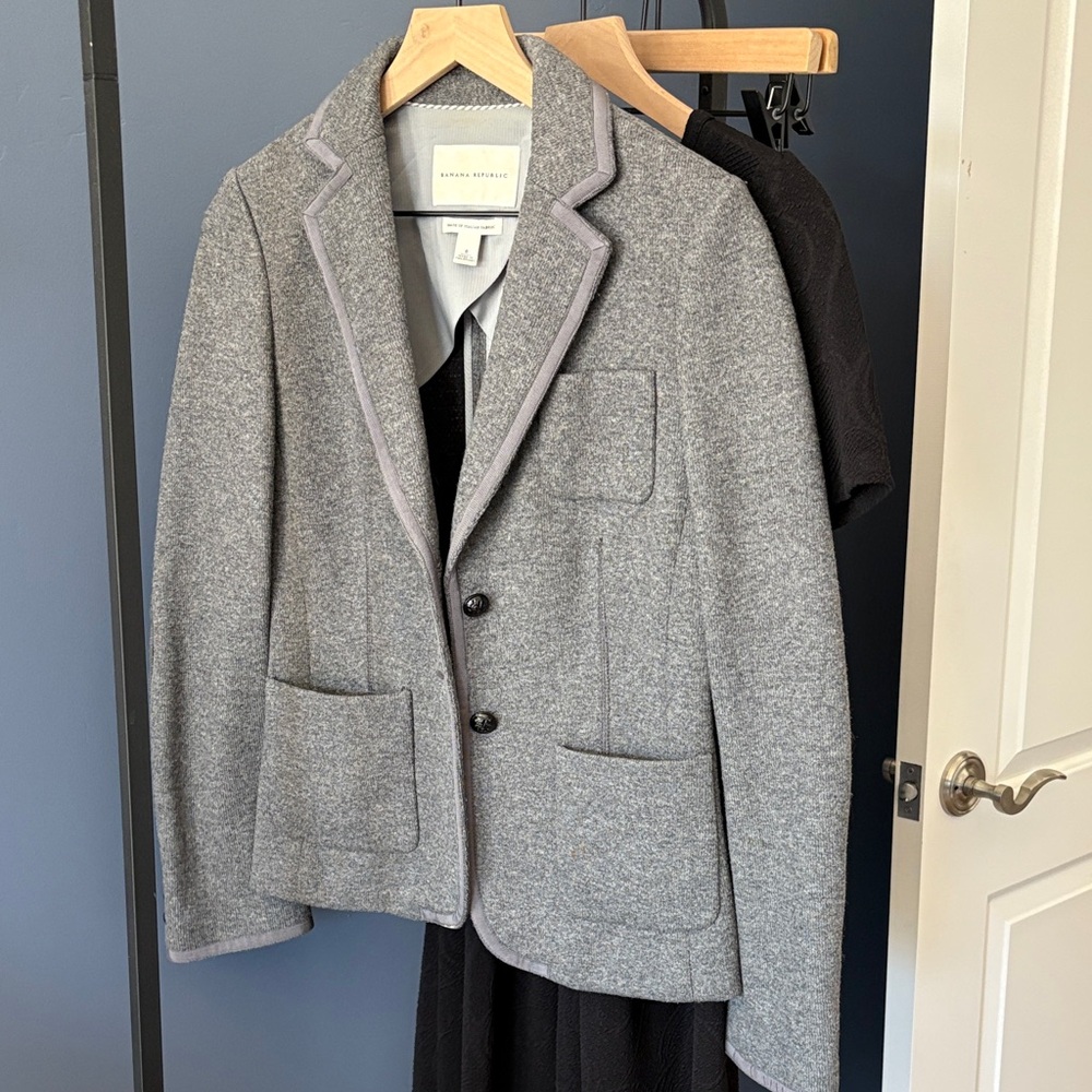Banana Republic Gray Wool Jacket
